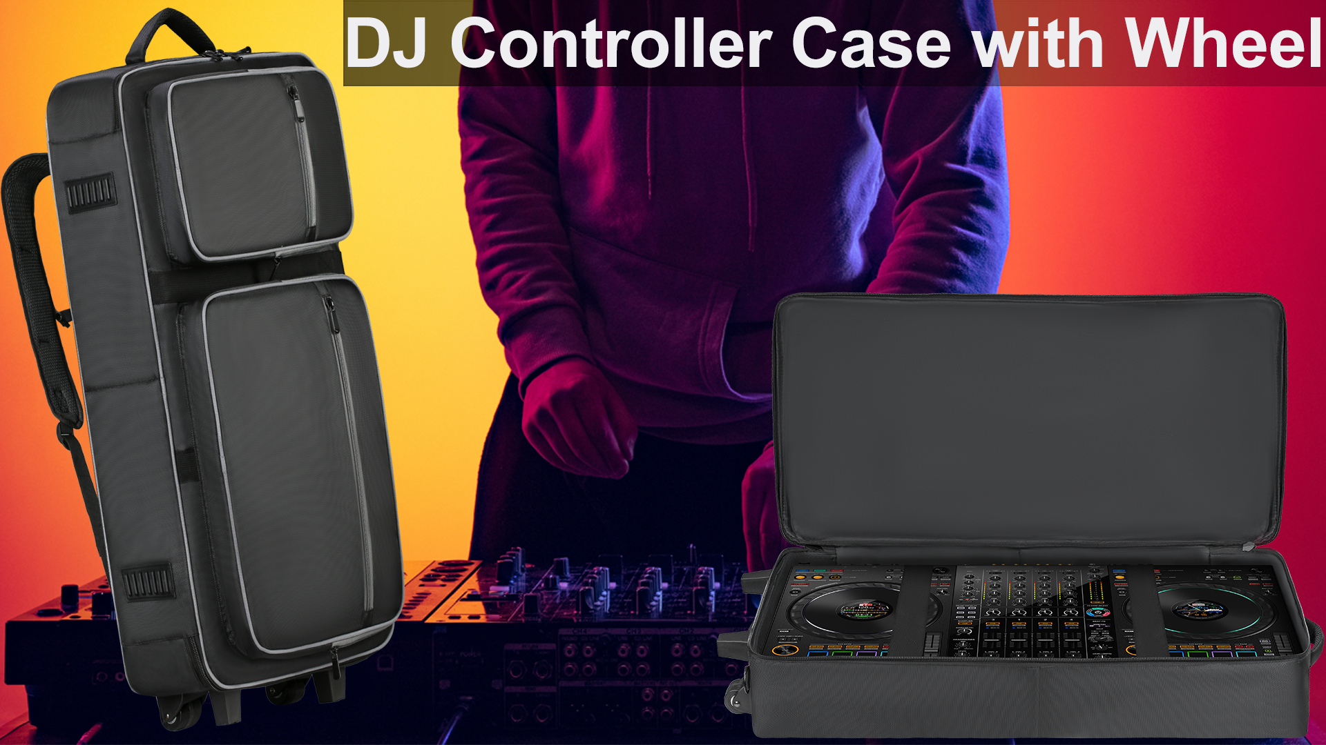 K*i様 DJ SET Amazon.com: Aleemin DJ Controller Soft Case with Wheels Compatible